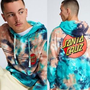 Santa Cruz tie dyed hoodie